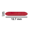 Bel-Art Spinbar Teflon Micro (Flea) Magnetic Stirring Bar; 12.7 X 3MM, Red